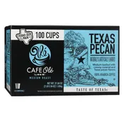 CAFE Ole by H-E-B Texas Pecan Medium Roast Coffee Single Serve Cups 100 Count