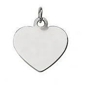 Silver or Gold Heart Charm