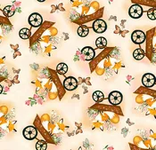 Flora & the Fox - Fox in Wheelbarrow - Cream