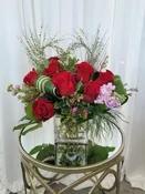 My Heart – Dozen Rose Vase Arrangement