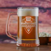 Groomsmen Beer Mug, Tuxedo Top Hat