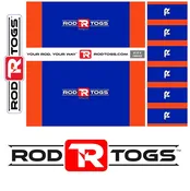 RodTogs™ Fishing Rod Wraps (Blue &amp;amp; Orange)