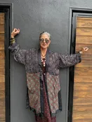 AJRAKH RUBY KIMONO