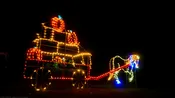 10′ Animated Horse And Wagon Halloween Light Display