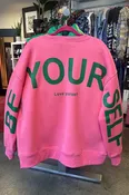 Be Yourself Oversize Sweatshirt- Pink/Green- BACK IN STOCK