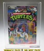 1989 Playmates TMNT Series 2 / 14 Back Baxter Stockman Rose Swatter Action Figure AFA 80 NM (C80 B80 F80) #15266671