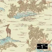 1FL140 - Wallpaper, Pagoda Mural