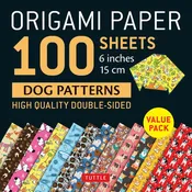 100 Sheets Dog Patterns Origami Paper