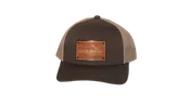 Khaki/Brown Hat W/ Brown Engraved Patch