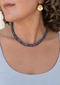 Beaded Iolite Necklace