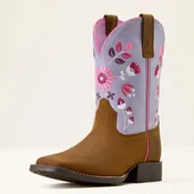 Ariat Kid's Wild Bloom Wide Square Toe Western Boot