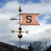Banner Large with Letter Weathervane 422