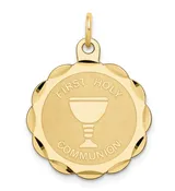 14k First Holy Communion Disc Charm — Wm. Effler Jewelers