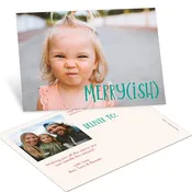A Little Merry - Christmas Postcard