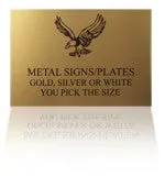 Aluminum Metal Signs