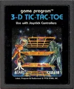 A26 3D Tic Tac Toe - Atari Text or Picture Label