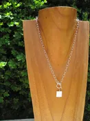 Easy Breezy Necklace With Faceted Mother of Pearl Pendant