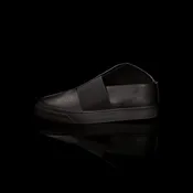 K1 / ALL BLACK / UNISEX LEATHER SNEAKER
