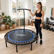 Bungee Fit 47.5-Inch Fitness Trampoline with Handlebar