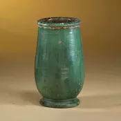 ANTIQUE GREEN GLAZED TERRA COTTA JAR — INNER GARDENS