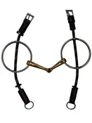 Ainsley Big Rig Gag Bit, Roy Jointed Thick Brass 5.5