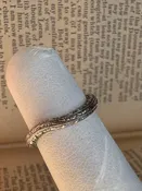 14K White Gold Curved Band