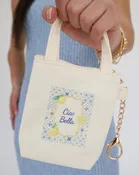 Ciao Bella Print Mini Tote Bag Charm