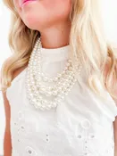 5 Strand Pearl Necklace