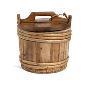 19th Century Swedish Sauna Bucket Stamped JAS