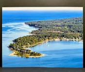 Aerial Harbor Springs In Summer Giclee Print