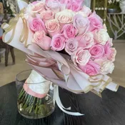 Hand tied shades of pink