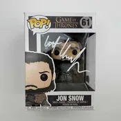 Autographed/Signed Kit Harrington Jon Snow #61 Game of Thrones Funko Pop TV Television Figurine Toy Beckett BAS COA