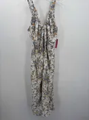 Abercrombie & Fitch White Size Medium P Floral Knee Length Sleeveless Dress