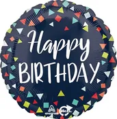 18" NAVY BIRTHDAY BALLOON — Flor De Monterey