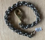 Chainmaille round stainless steel wallet chain