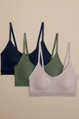 3 PACK POINTELLE MICRO LOUNGE BRA