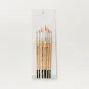 Bailey Rae Studio - Round Tip Watercolor Brush Set -- 6 piece