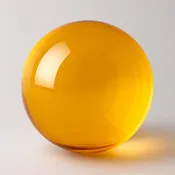 Amber Orange Transparent Color Acrylic Spheres