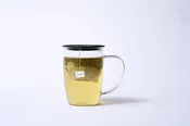Glass Tea Mug with Infuser & Lid | The Charis Collective