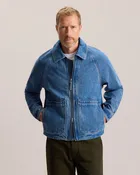 DENIM BOMBER JACKET