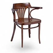 Fanback Arm Chair - Walnut