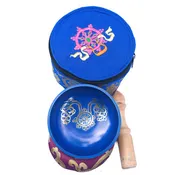 Blue singing bowl with gift  Box   4"   SB-129A