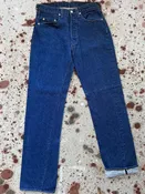 RARE Vintage USA 501 Dark Wash (Blueline) Selvedge Denim Jeans (JYJ0626-554)