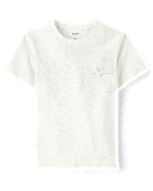 Boys Pocket Top - Little Essentials - White