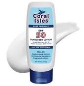 CORAL ISLES 6-oz SPF 50 Sunscreen Lotion