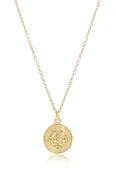 16" Necklace Gold - Blessing Gold Disc | enewton