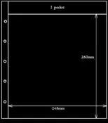 1-Pocket Black Page