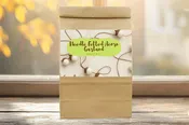 Needle Felting Acorn Garland Kit – Beginner Craft Kit with Ivory Wool for Kids & Adults