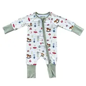 Christmas Long Sleeve Zip Romper