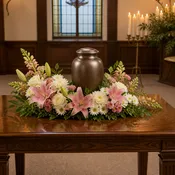 Blush Lily Memorial Embrace